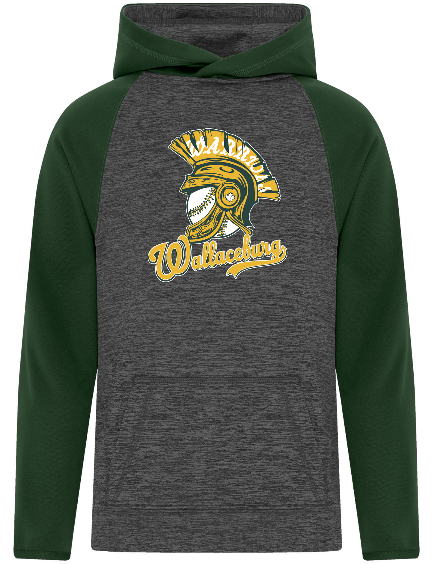 Wallaceburg Warriors Adult/Youth Two Tone Hoodie
