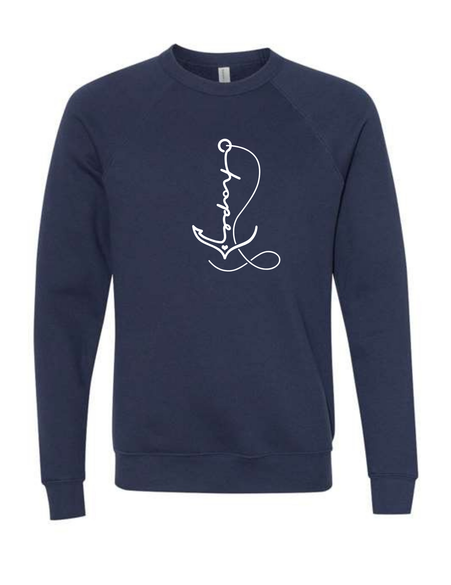 Anchored in Hope Bella + Canvas Unisex Crewneck Sweatshirt