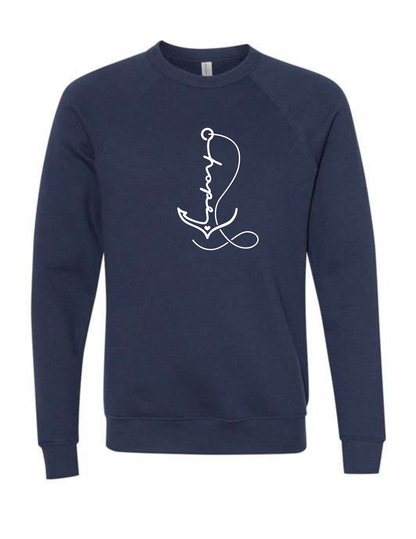 Anchored in Hope Bella + Canvas Unisex Crewneck Sweatshirt