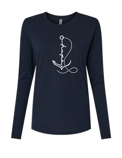 Anchored in Hope Next Level Ladies Long Sleeve