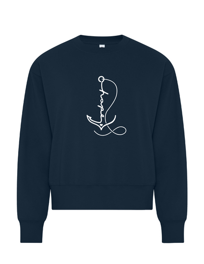 Anchored in Hope Koi Ladies Crewneck