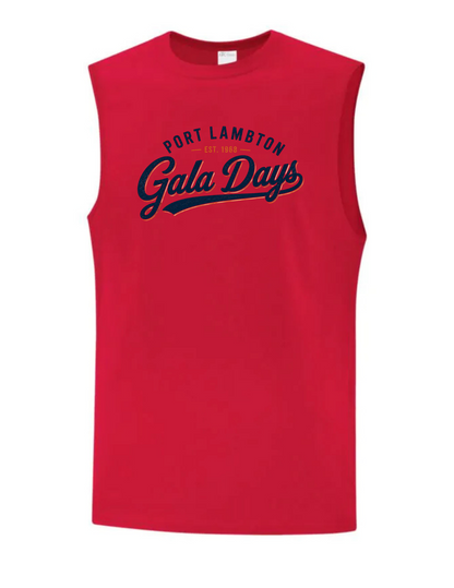 Gala Days Script Sleeveless Shirt