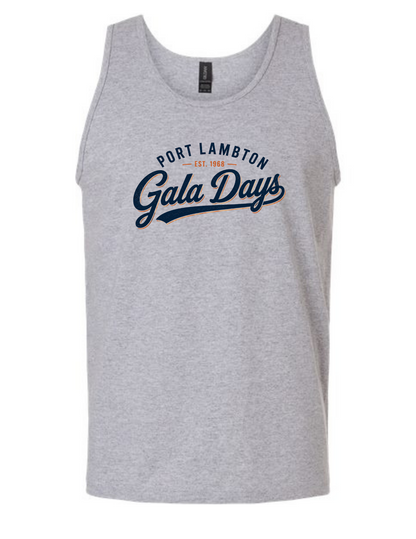 Gala Days Script Unisex Tank