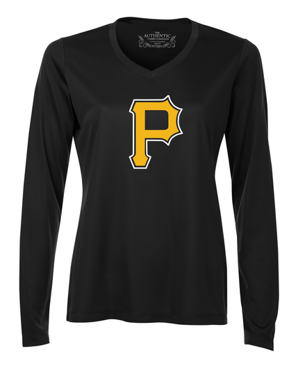 Port Lambton Pirates Ladies Performance V-Neck Long Sleeve