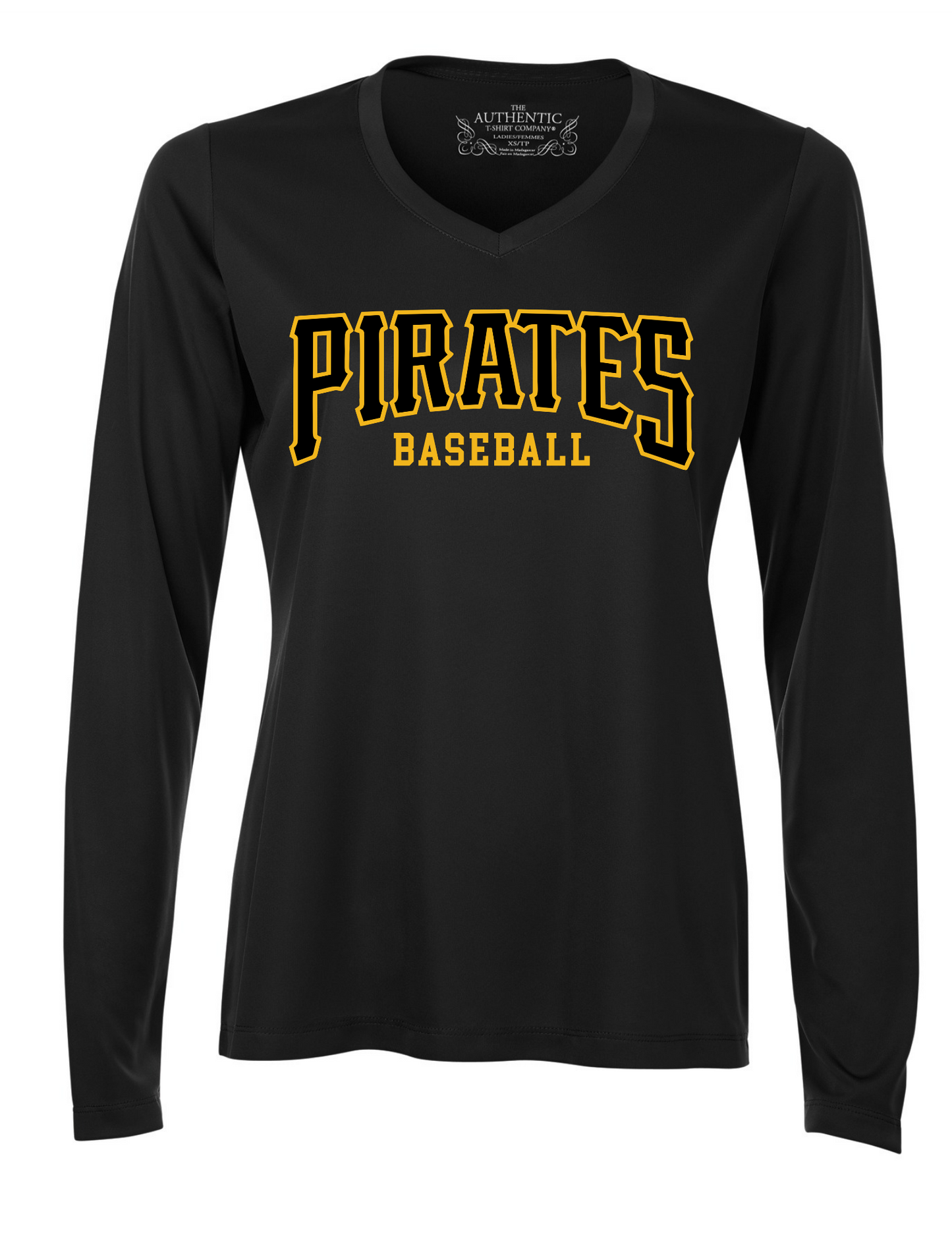 Port Lambton Pirates Ladies Performance V-Neck Long Sleeve