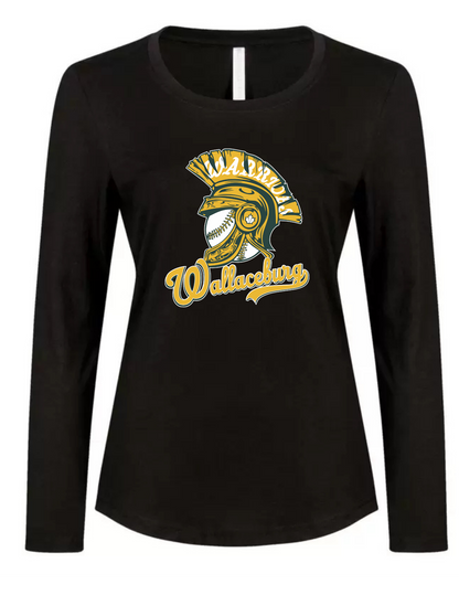 Wallaceburg Warriors Ladies Ring Spun Long Sleeve