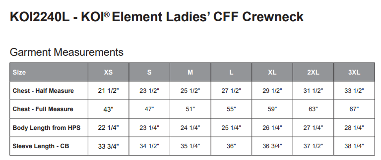 Anchored in Hope Koi Ladies Crewneck