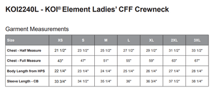 Anchored in Hope Koi Ladies Crewneck